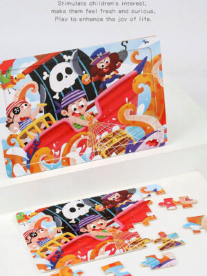30-piece wooden cartoon puzzle