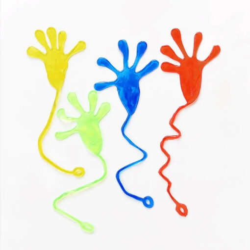 Sticky climbing hand prank toy